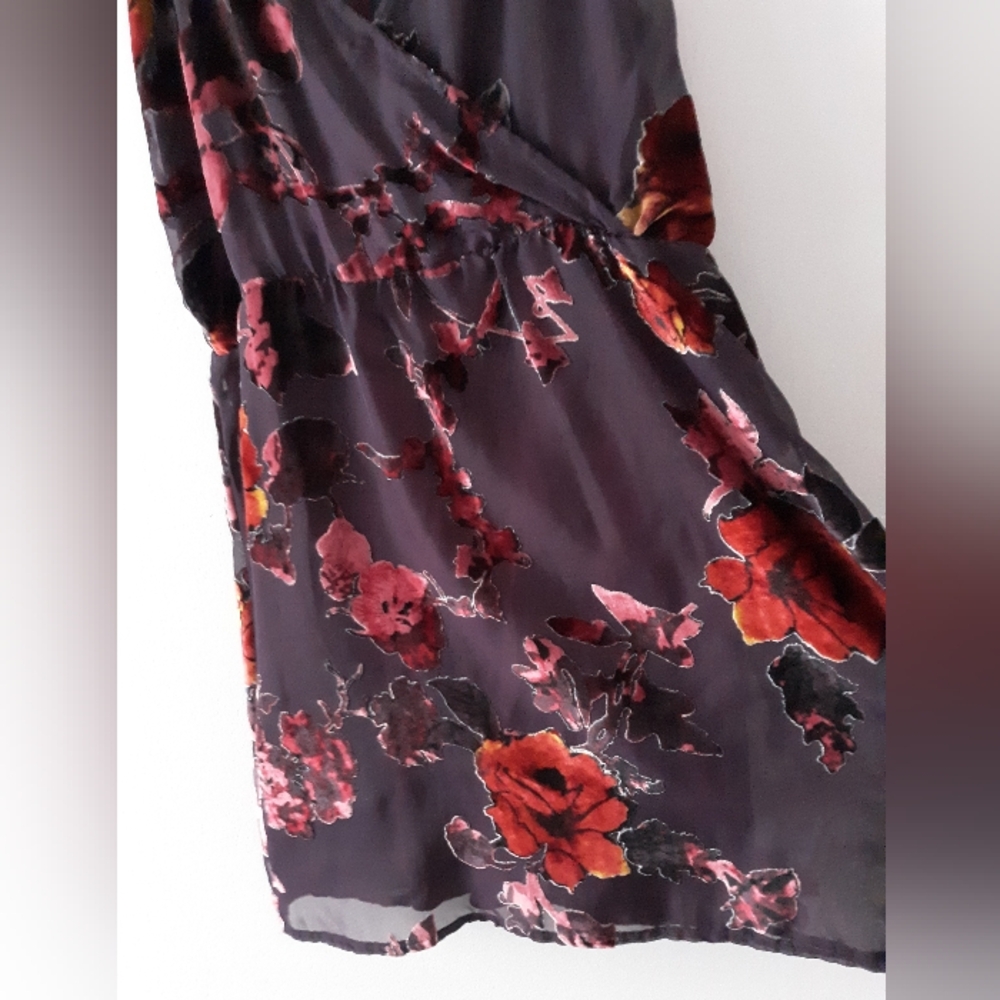 Luna Chix Velvet Burnout Mini Dress - Picture 3 of 8